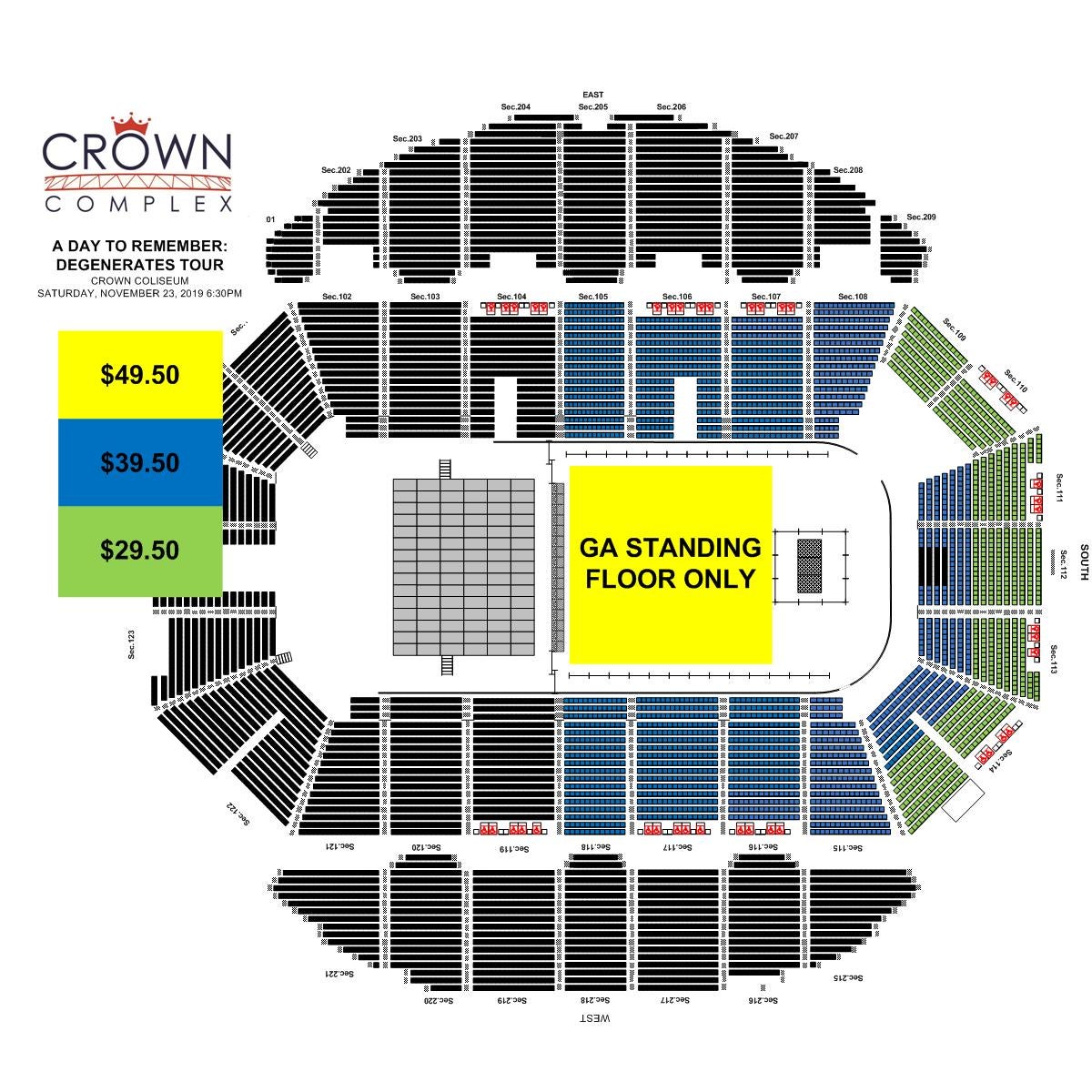 Coastal Music Park Seating Chart