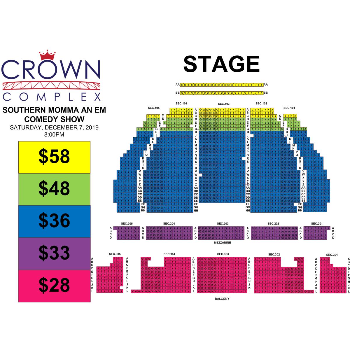 Southern Theater Seating Chart