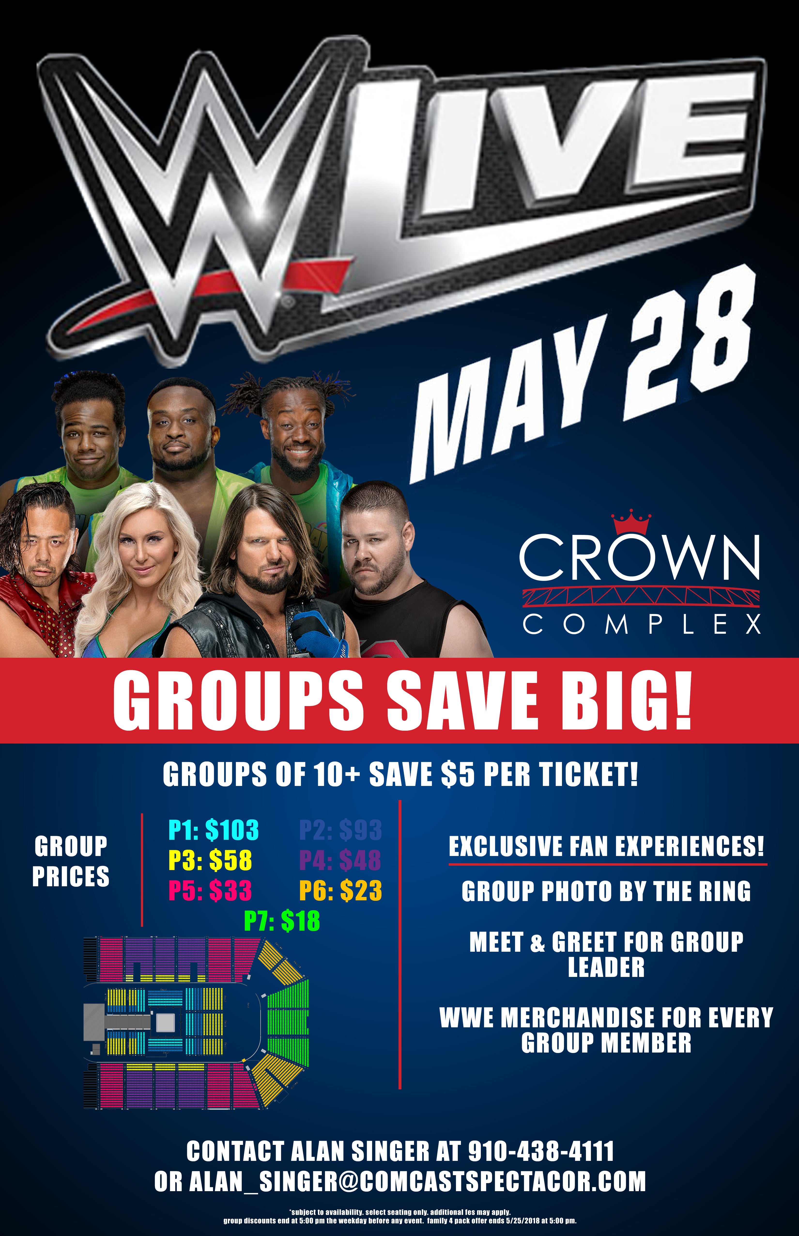 Crown Coliseum Seating Chart Wwe