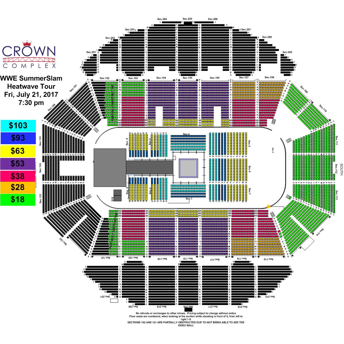 Summerslam Seating Chart