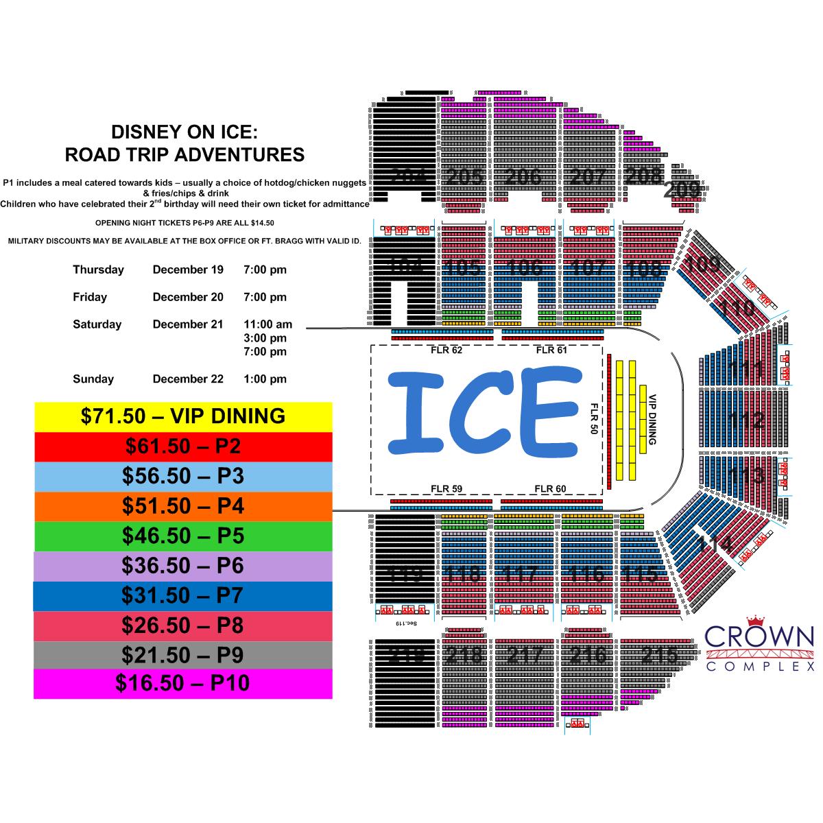 Savannah Civic Center Seating Chart Disney On Ice