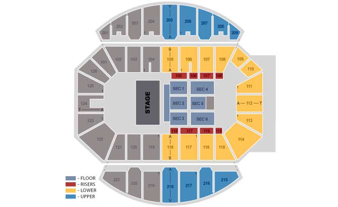 Crown Coliseum Fayetteville North Carolina Seating Chart