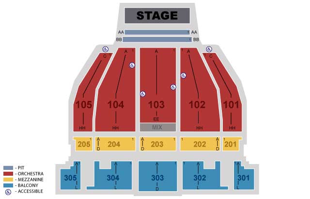 Cape Fear Regional Theater Seating Chart